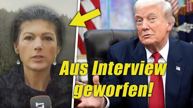 Wagenknecht Fliegt Wegen LÜGEN Aus Interview! Trump-Lager BLAMIERT Sich Mit "Friedensplan"!