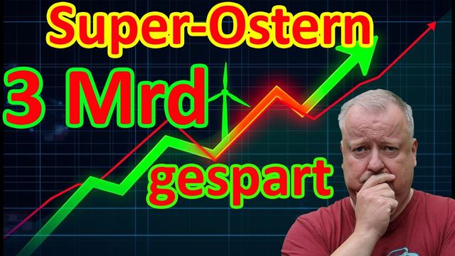 Wahnsinn: Photovoltaik und Wind sparen Steuerzahler 3 Milliarden Euro über Ostern