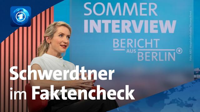 ARD-Sommerinterview: Linken-Chefin Schwerdtner im Faktencheck