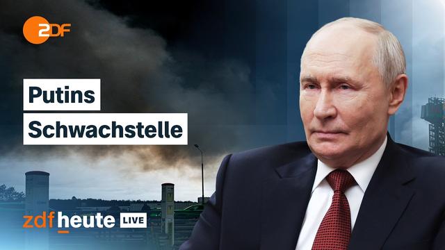 Putin räumt Probleme bei Spritversorgung ein: Was die Angriffe der Ukraine bewirken | ZDFheute live