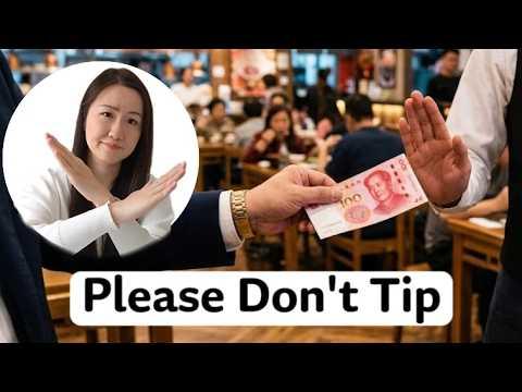 Don't tip in China. Seriously.