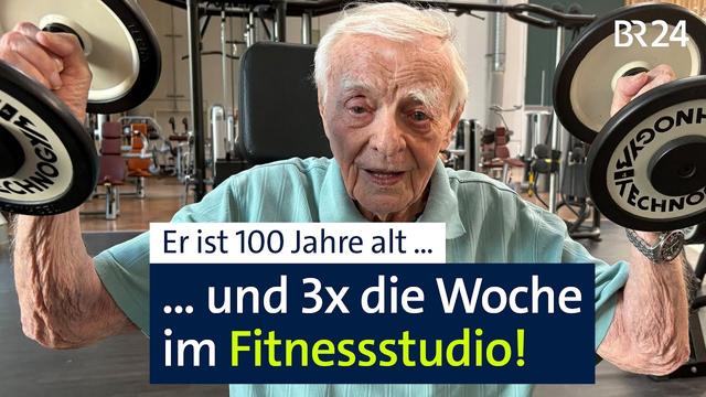 100-Jähriger trainiert 3x die Woche im Fitnessstudio | Abendschau | BR24