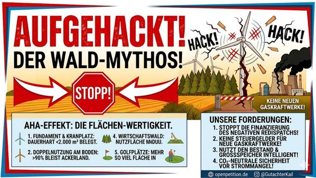 Windkraft im Wald: Die Wahrheit über den Flächenverbrauch!