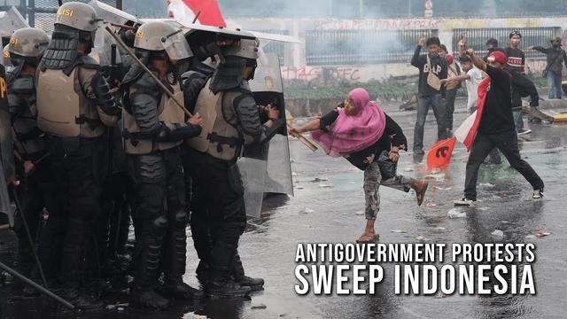 Antigovernment Protests Sweep Indonesia