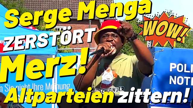 Serge Menga teilt hart gegen Merz aus! 💥 Flammende Rede für Deutschland bei der AfD in Merkstein