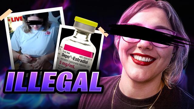 Trans-Streamerin spritzt sich live FAKE HORMONE?!