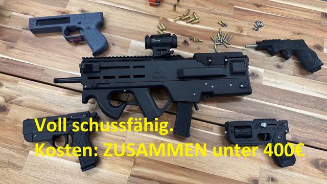 FÜNF gedruckte Waffen: Hoch gefährlich!