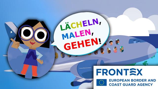 Lächeln, Malen, GEHEN! Die ABSCHIEBE-KINDERBÜCHER von FRONTEX