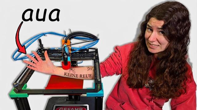 Ich tätowiere meinen Kumpel mit einem 3D-Drucker