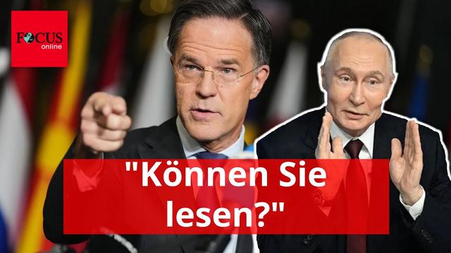 Putin greift Nato-Chef Rutte frontal an: "Können Sie lesen?"
