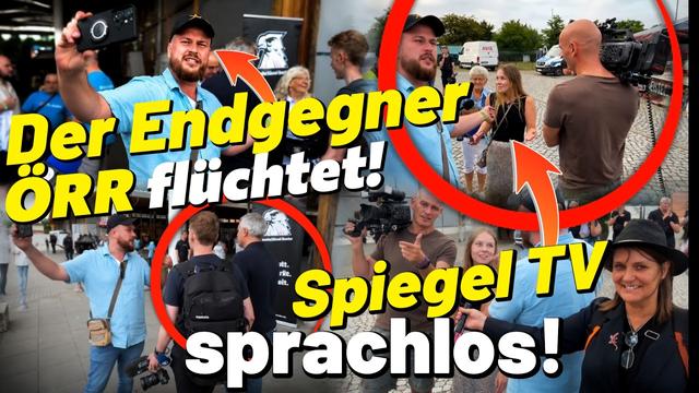 Mainstreammedien flüchten! SPIEGEL & ÖRR treffen auf Endgegner & sind sprachlos! 😮 AfD in Magdeburg