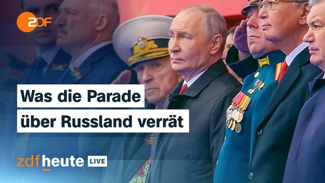 Putins Militärparade ohne Panzer und Raketen: Wie es um Russland steht | ZDFheute live