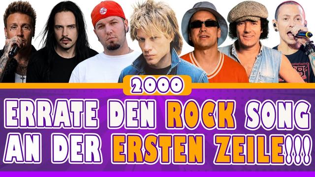 Errate den Rock-Song aus dem Jahr 2000 an der ersten Zeile 🎶 Rock-Musik-Quiz
