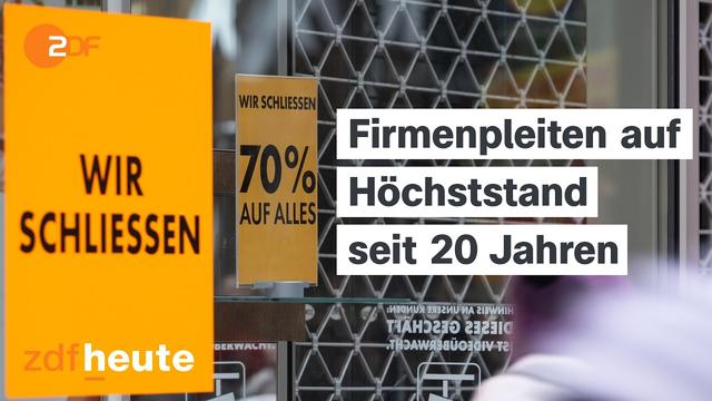 Hochkonjunktur für Insolvenzverwalter: Warum gerade so viele Firmen aufgeben müssen | ZDF WISO