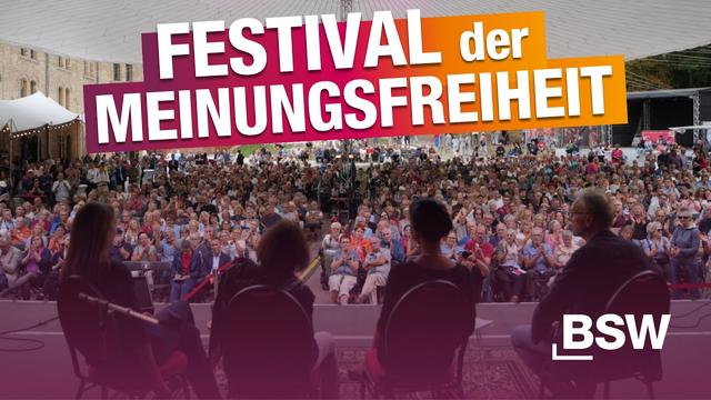 LIVESTREAM: BSW-Festival der Meinungsfreiheit in Magdeburg – gemeinsam gegen Cancel Culture!