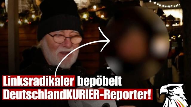 „Kampf für das Lumumba-Verbot“: Linksradikaler bepöbelt DeutschlandKURIER🇩🇪-Reporter!😂