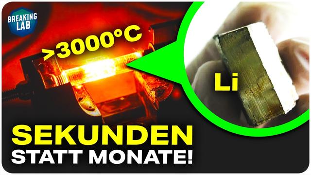 Lithium in Sekunden: Dieses Verfahren macht es möglich!