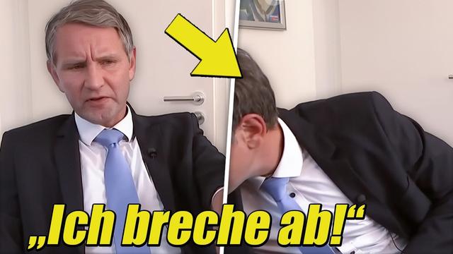 "Das Senden Sie NICHT!" AfD-Führer Höcke FLIEHT Aus ZDF-Interview Nach Kritischen Fragen!