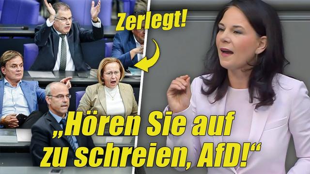 Baerbock ZERLEGT Die AfD In Ihrer Letzten Rede! Die TOBEN Wie Die Affen!