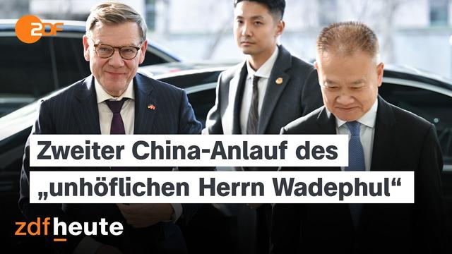Außenminister nun doch in China: Wadephul fordert mehr Druck auf Russland und faire Marktchancen