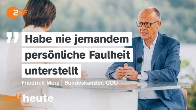 Merz offen für Kabinettsumbildung – Kritik an Spahn | ZDF-Sommerinterview
