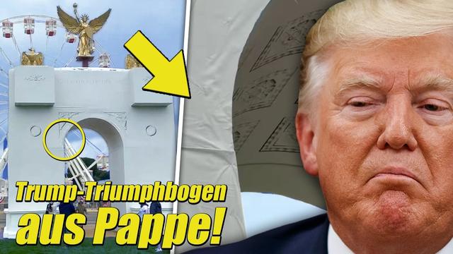 Trump-Mitarbeiter Haben Ihn VERAR$CHT Und Stellen Ihm Papp-Denkmal Hin!