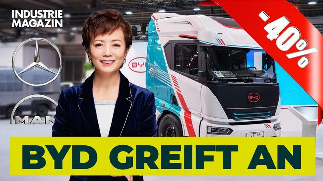 BYD greift Daimler und MAN an: Jetzt kommen die LKW