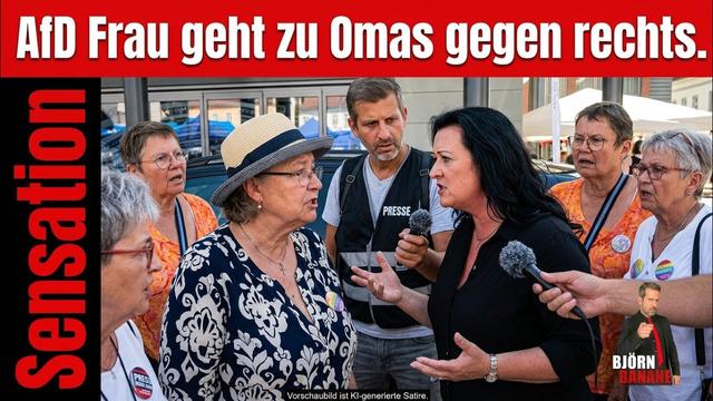 💙 AfD FRAU GEHT ZU OMAS GEGEN RECHTS‼️
