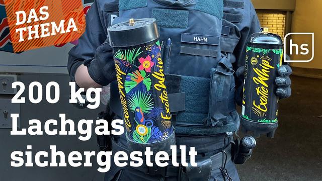Erste Kontrolle nach neuem Lachgas-Gesetz in Frankfurt: So lief sie ab | hessenschau DAS THEMA