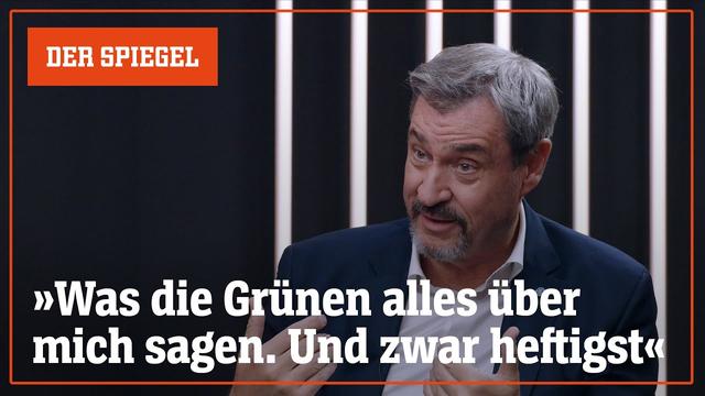 Obsession mit den Grünen? Markus Söder im Spitzengespräch | DER SPIEGEL