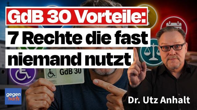 Schwerbehinderung: GdB 30 Vorteile: 7 Rechte die fast niemand nutzt