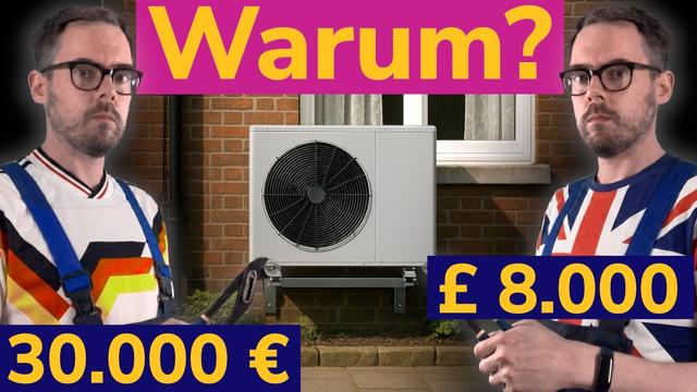 Englands 9.000€ Wärmepumpe kommt aus Deutschland. (Teil 1)